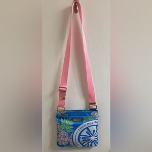 Lilly Pulitzer Pink and Blue Crossbody Bag
